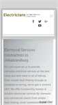 Mobile Screenshot of electriciansjohannesburg.com